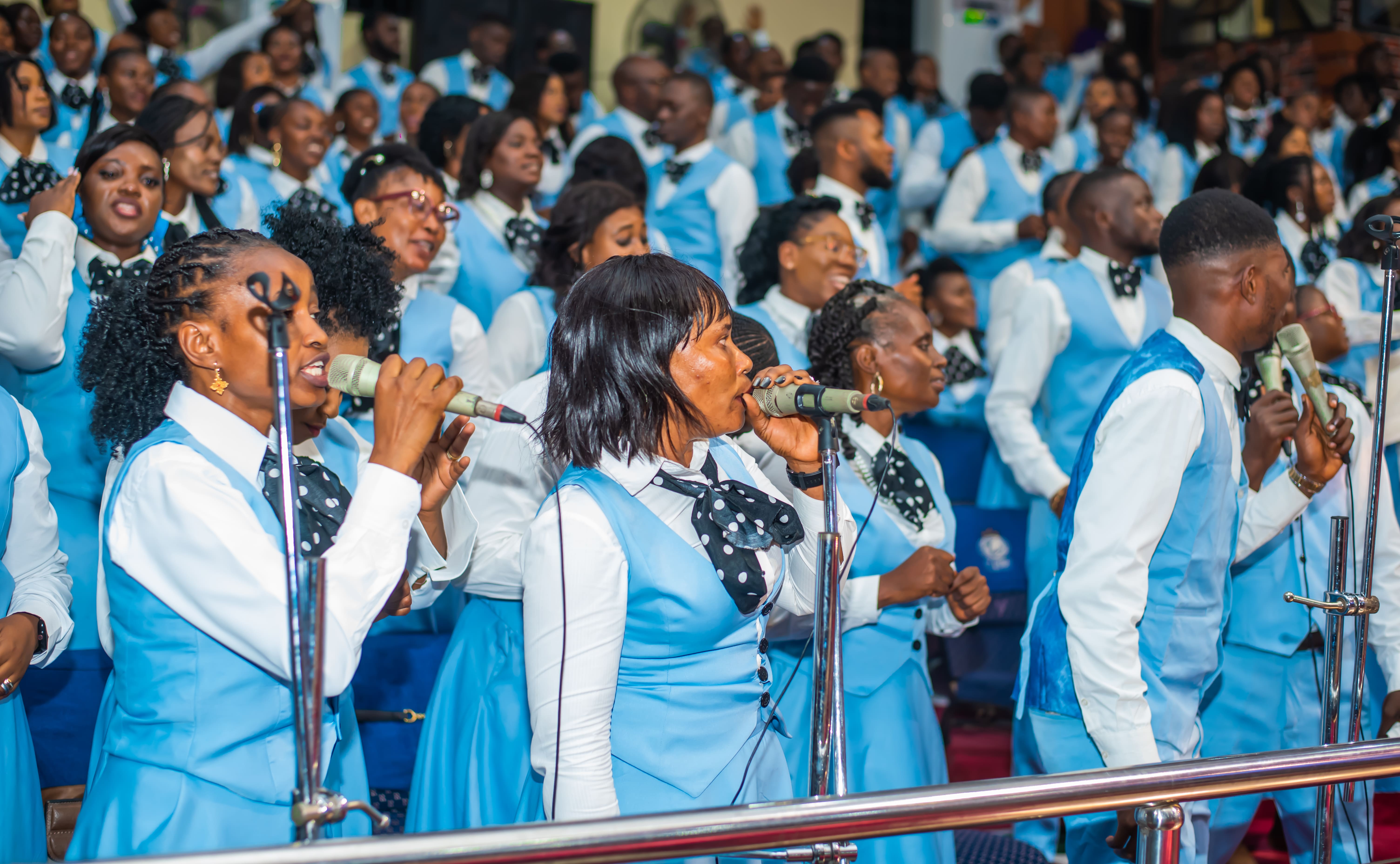 Hands raised in worship