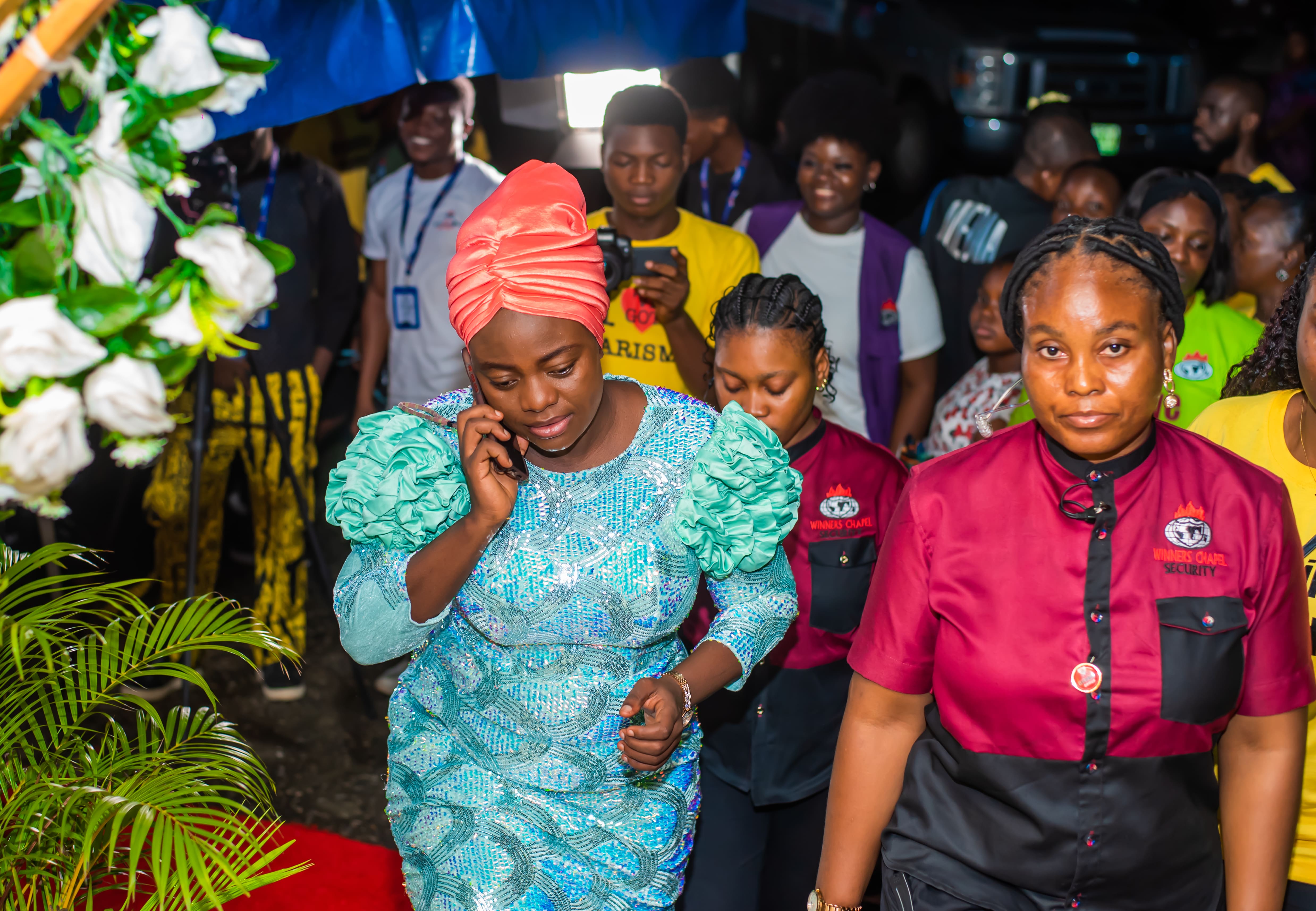 Crowd celebrating